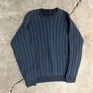 SOLD Blue/Black striped Vintage Sweater